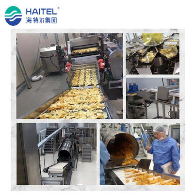 Automatische Bäckerei, die Maschinen-Mittel-Kartoffel Chips Production Line 200kg/H macht